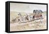 13th Century Horse Drawn Ladies' Carriage, 1886-Armand Jean Heins-Framed Stretched Canvas