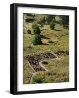 13th Century Tyuonyi Pueblo Ruins-Pat Vasquez-cunningham-Framed Photographic Print