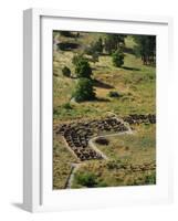 13th Century Tyuonyi Pueblo Ruins-Pat Vasquez-cunningham-Framed Photographic Print