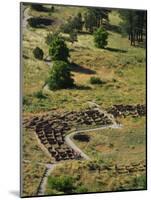 13th Century Tyuonyi Pueblo Ruins-Pat Vasquez-cunningham-Mounted Photographic Print