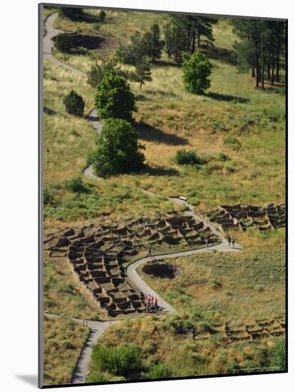 13th Century Tyuonyi Pueblo Ruins-Pat Vasquez-cunningham-Mounted Photographic Print