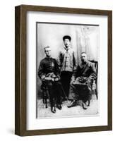 13th Dalai Lama, Sir Charles Bell and Maharaj Kumar Sidkeong Trul-Ku, 1910-English Photographer-Framed Photographic Print