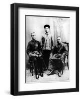 13th Dalai Lama, Sir Charles Bell and Maharaj Kumar Sidkeong Trul-Ku, 1910-English Photographer-Framed Photographic Print