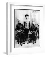 13th Dalai Lama, Sir Charles Bell and Maharaj Kumar Sidkeong Trul-Ku, 1910-English Photographer-Framed Photographic Print