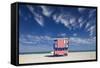 13Th Street Lifeguard Station on Miami Beach-Jon Hicks-Framed Stretched Canvas