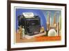 14-Ton Typewriter, New York World's Fair, 1939-null-Framed Art Print