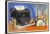 14-Ton Typewriter, New York World's Fair, 1939-null-Framed Stretched Canvas