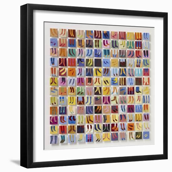 144 Old Masters' Feet, 2016-Holly Frean-Framed Giclee Print