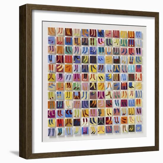 144 Old Masters' Feet, 2016-Holly Frean-Framed Premium Giclee Print