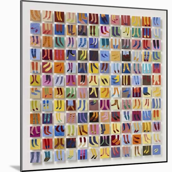 144 Old Masters' Feet, 2016-Holly Frean-Mounted Premium Giclee Print