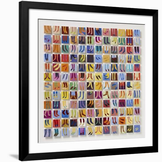 144 Old Masters' Feet, 2016-Holly Frean-Framed Giclee Print