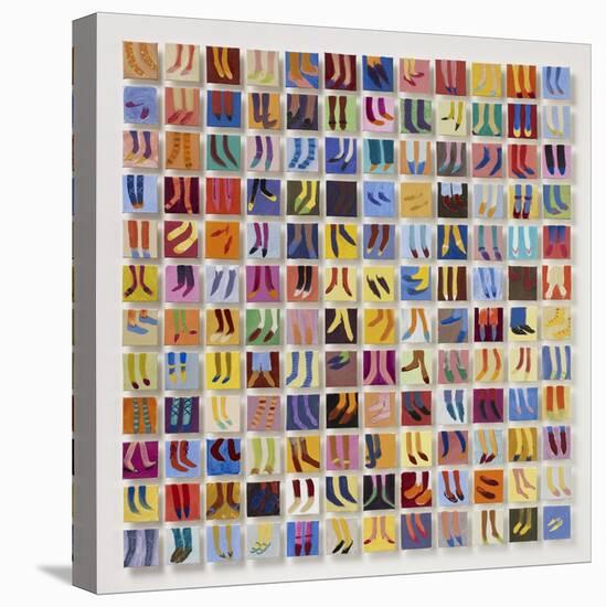 144 Old Masters' Feet, 2016-Holly Frean-Stretched Canvas