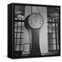 148 Year Old Clock at Wall Street-Herbert Gehr-Framed Stretched Canvas