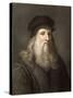 1490 Leonardo Da Vinci Colour Portrait-Paul Stewart-Stretched Canvas