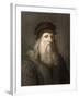 1490 Leonardo Da Vinci Colour Portrait-Paul Stewart-Framed Photographic Print