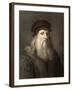 1490 Leonardo Da Vinci Colour Portrait-Paul Stewart-Framed Photographic Print