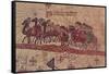 14th Century Catalan Map Depicting Italian Traveler Marco Polo, 1254-1325-null-Framed Stretched Canvas