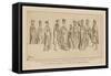 14th Century - Kings, Queens and People at Court in France-Raphael Jacquemin-Framed Stretched Canvas