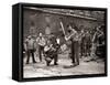 15 American Soldiers Playing Baseball Amid the Ruins of Liverpool, England 1943-null-Framed Stretched Canvas