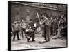 15 American Soldiers Playing Baseball Amid the Ruins of Liverpool, England 1943-null-Framed Stretched Canvas