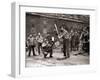 15 American Soldiers Playing Baseball Amid the Ruins of Liverpool, England 1943-null-Framed Premium Photographic Print