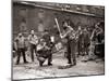 15 American Soldiers Playing Baseball Amid the Ruins of Liverpool, England 1943-null-Mounted Premium Photographic Print