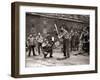 15 American Soldiers Playing Baseball Amid the Ruins of Liverpool, England 1943-null-Framed Photographic Print