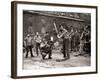 15 American Soldiers Playing Baseball Amid the Ruins of Liverpool, England 1943-null-Framed Photographic Print