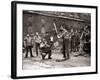 15 American Soldiers Playing Baseball Amid the Ruins of Liverpool, England 1943-null-Framed Photographic Print