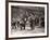 15 American Soldiers Playing Baseball Amid the Ruins of Liverpool, England 1943-null-Framed Photographic Print