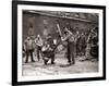 15 American Soldiers Playing Baseball Amid the Ruins of Liverpool, England 1943-null-Framed Photographic Print