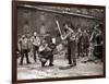 15 American Soldiers Playing Baseball Amid the Ruins of Liverpool, England 1943-null-Framed Photographic Print