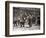 15 American Soldiers Playing Baseball Amid the Ruins of Liverpool, England 1943-null-Framed Photographic Print