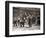 15 American Soldiers Playing Baseball Amid the Ruins of Liverpool, England 1943-null-Framed Premium Photographic Print