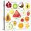 15 Bright Fruit Pieces-mart_m-Stretched Canvas