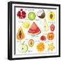 15 Bright Fruit Pieces-mart_m-Framed Premium Giclee Print