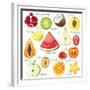 15 Bright Fruit Pieces-mart_m-Framed Premium Giclee Print