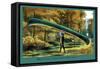 15 Foot 50 Lb. Model Canoe-null-Framed Stretched Canvas