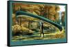 15 Foot 50 Lb. Model Canoe-null-Framed Stretched Canvas