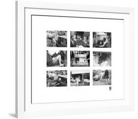 15 Girls In A Mini-British Pathe -Framed Premium Giclee Print