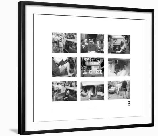 15 Girls In A Mini-British Pathe -Framed Premium Giclee Print