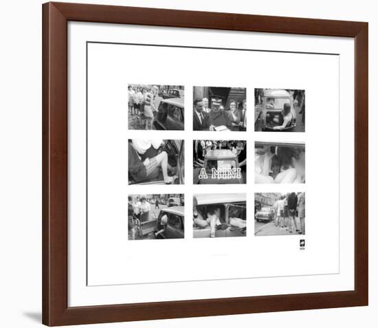 15 Girls In A Mini-British Pathe -Framed Premium Giclee Print