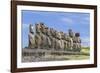 15 Moai Restored Ceremonial Site of Ahu Tongariki-Michael Nolan-Framed Photographic Print