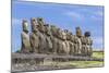 15 Moai Restored Ceremonial Site of Ahu Tongariki-Michael Nolan-Mounted Photographic Print