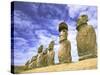 15 Moais, Ahu Tongariki, Easter Island, Chile-Walter Bibikow-Stretched Canvas
