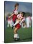 15 Year Old Girls in Action Durring Soccer Game, Lakewood, Colorado, USA-null-Stretched Canvas