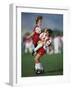 15 Year Old Girls in Action Durring Soccer Game, Lakewood, Colorado, USA-null-Framed Photographic Print