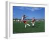 15 Year Old Girls in Action Durring Soccer Game, Lakewood, Colorado, USA-null-Framed Photographic Print