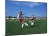 15 Year Old Girls in Action Durring Soccer Game, Lakewood, Colorado, USA-null-Mounted Photographic Print
