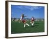 15 Year Old Girls in Action Durring Soccer Game, Lakewood, Colorado, USA-null-Framed Photographic Print